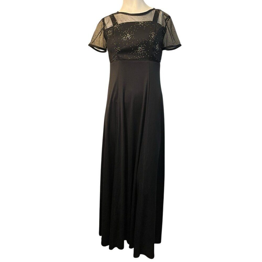 Southeastern Performance Apparel SZ 4 Black Sequin Formal Maxi Concert Dress